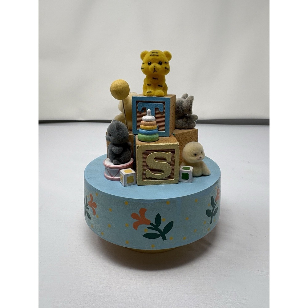 Vintage Enesco "When You Wish Upon a Star" Wind Up Music Figure Baby‎ Nursery